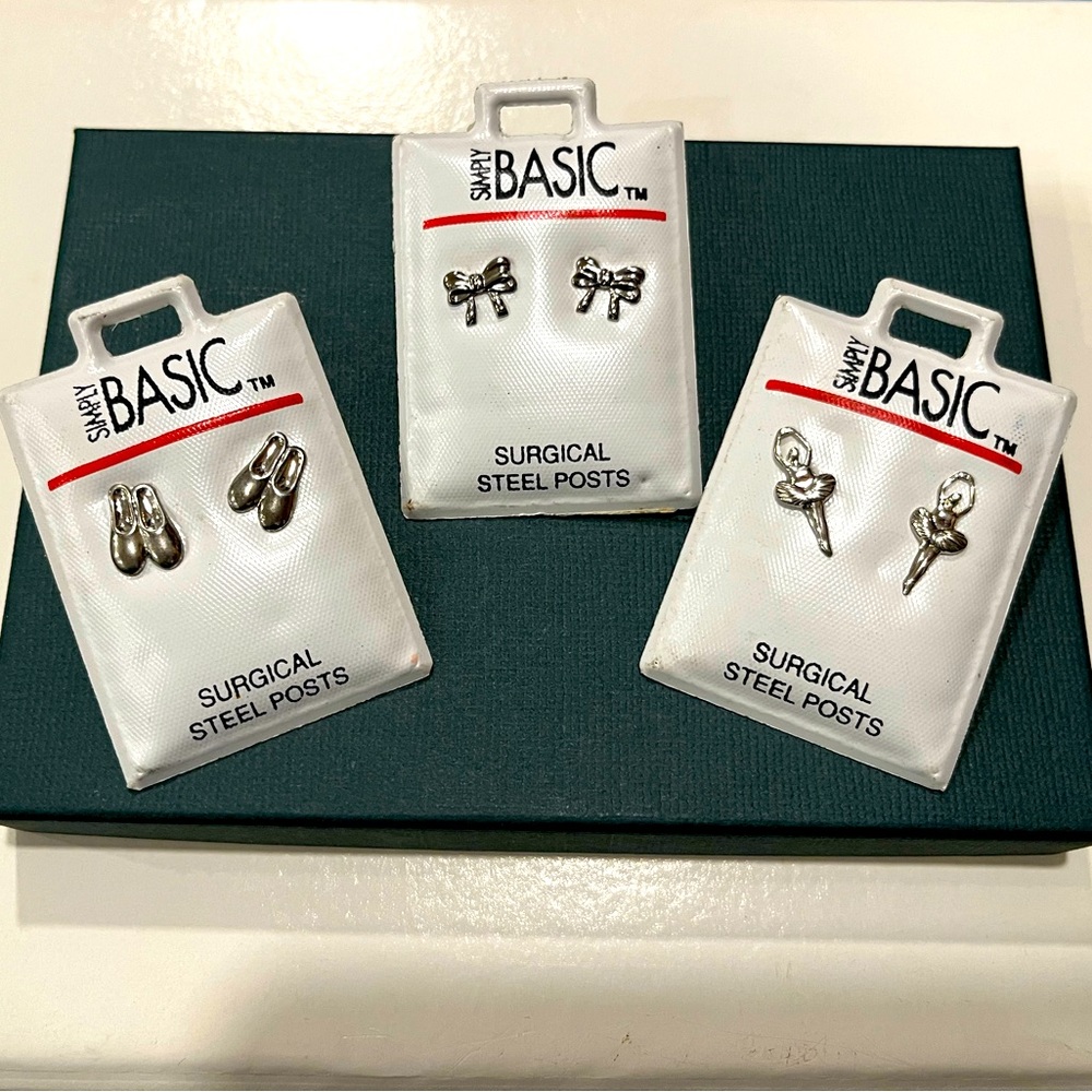 Ballerina themed earring bundle
